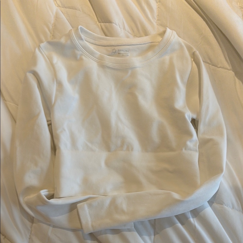 OFFLINE By Aerie Sidewalk Seamless Long Sleeve Cropped T-Shirt